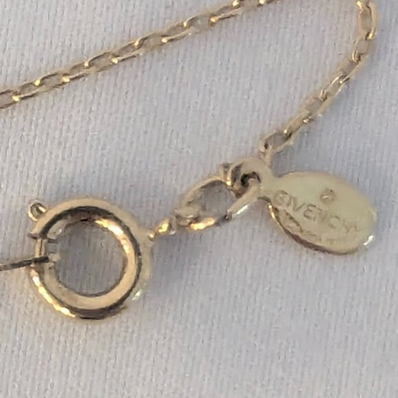 Givenchy Gold Rhinestone Necklace - Picture 6 of 7